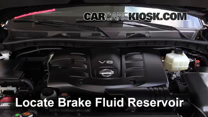 2017 Nissan Armada SV 5.6L V8 Brake Fluid Check Fluid Level